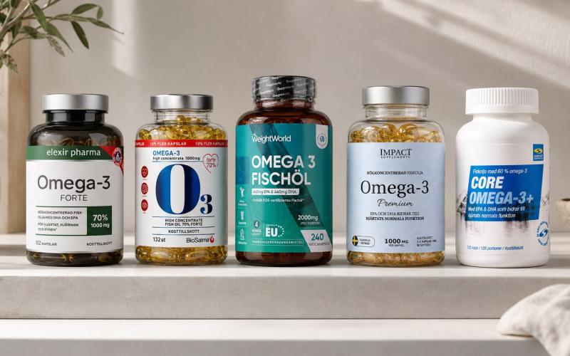 De 5 bästa omega-3