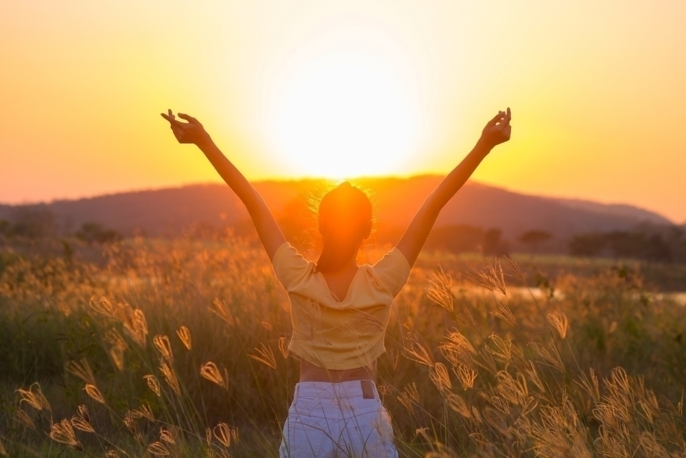 Free Happy Woman Enjoying Nature