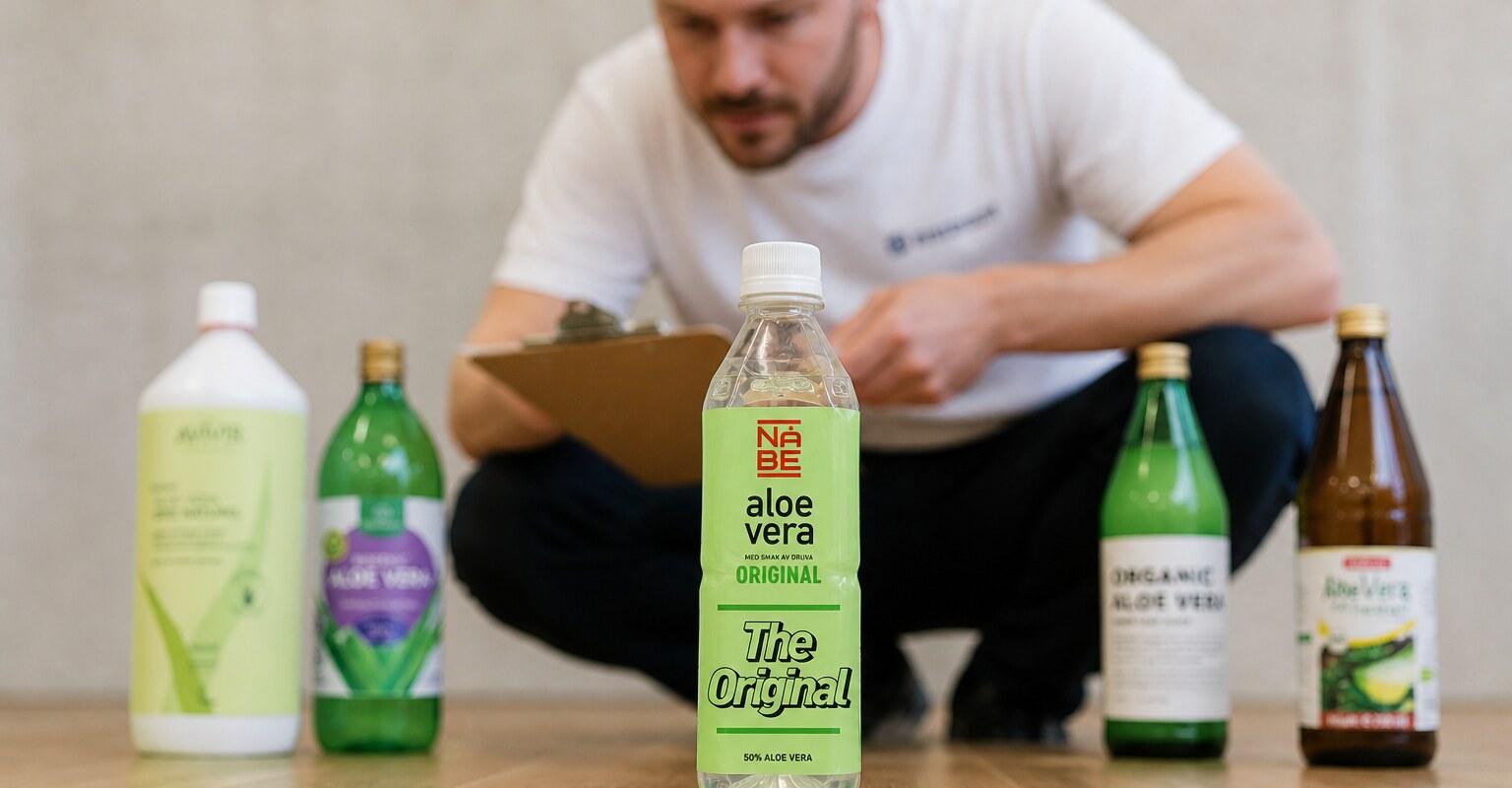bild från testet av Aloe vera dryck