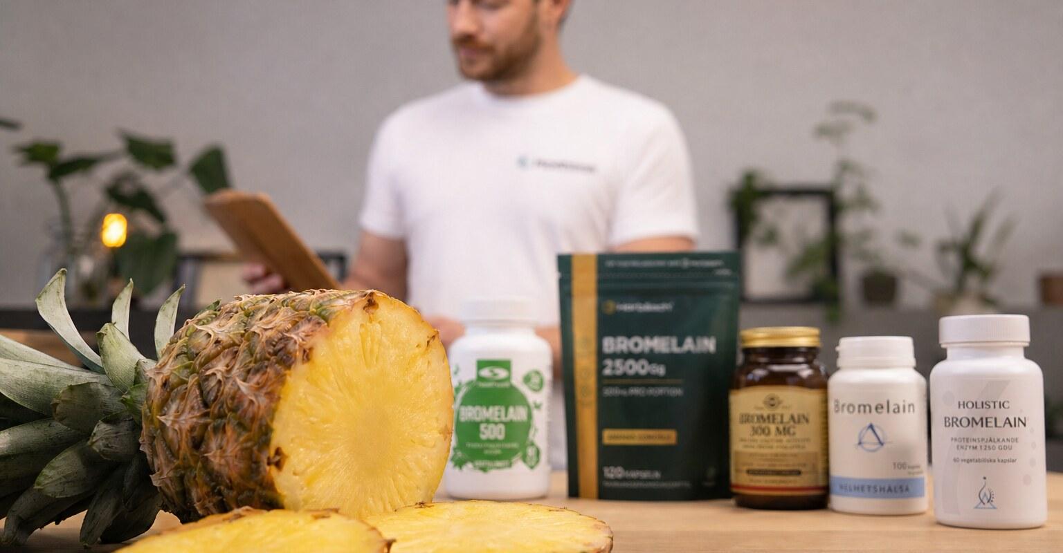 bild från testet av Bromelain