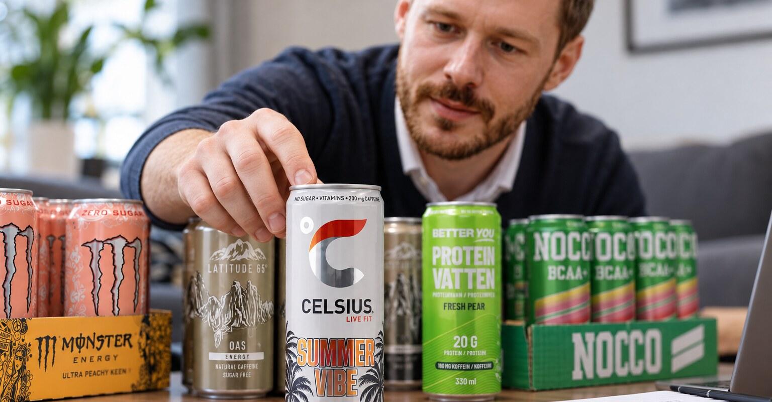 bild från testet av Energidryck
