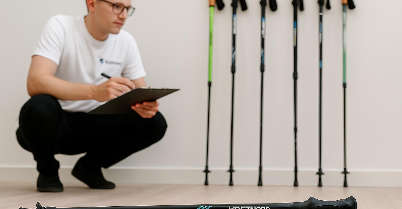 bild från testet av Gåstavar