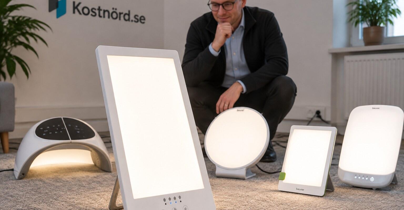 bild från testet av Ljusterapilampa