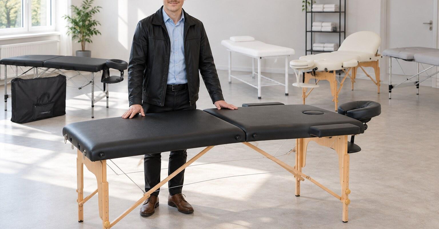 bild från testet av Massagebänk