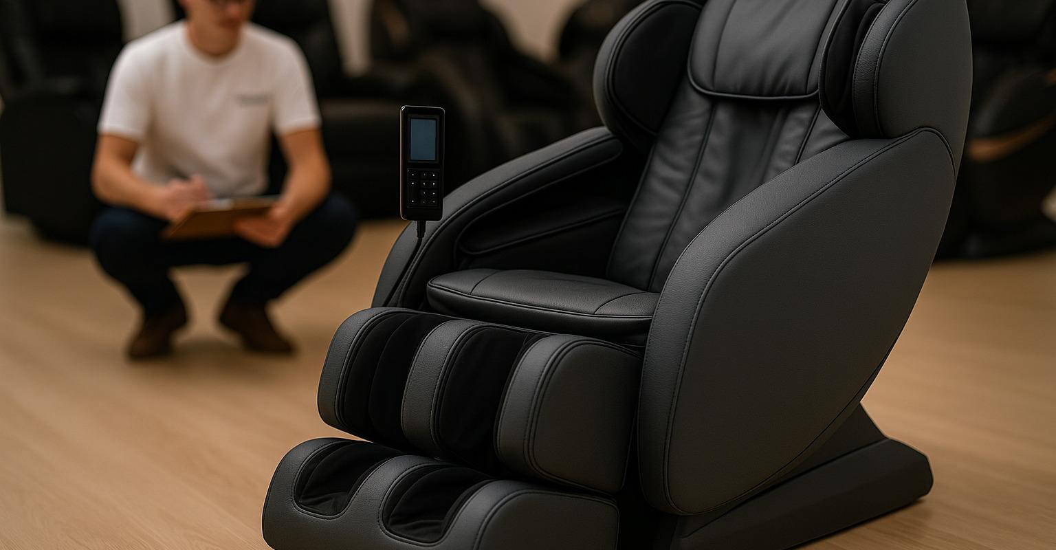 bild från testet av Massagefåtölj