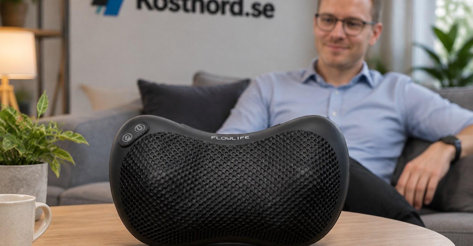 bild från testet av Massagekudde