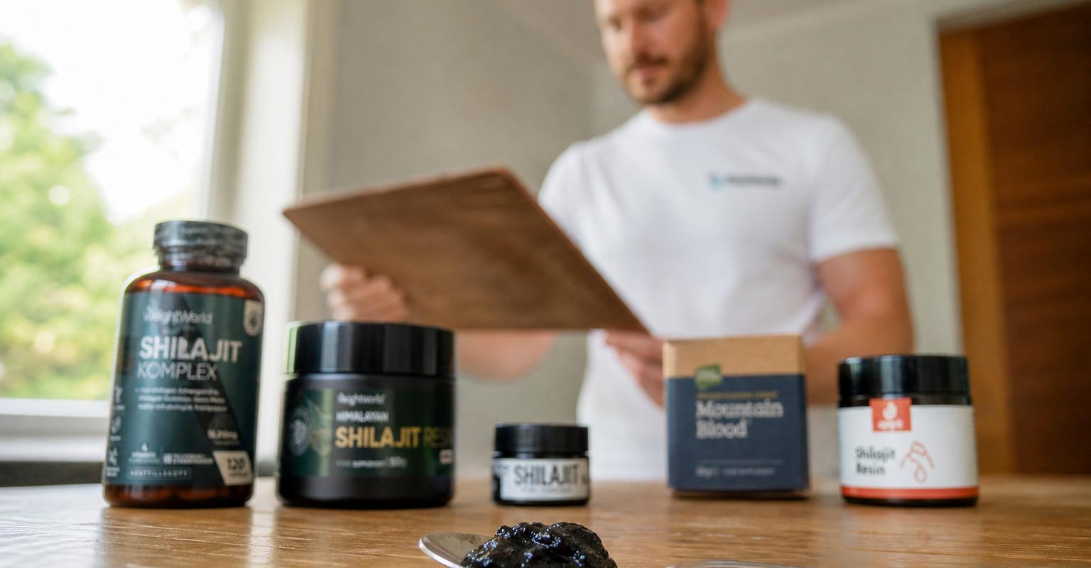 bild från testet av Shilajit