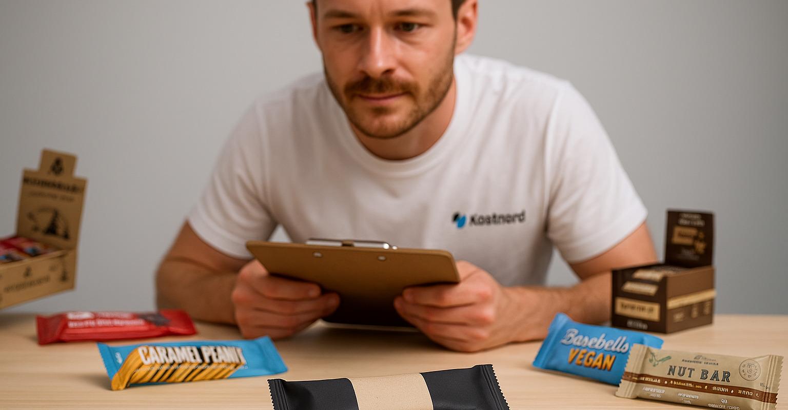 bild från testet av Veganska proteinbars