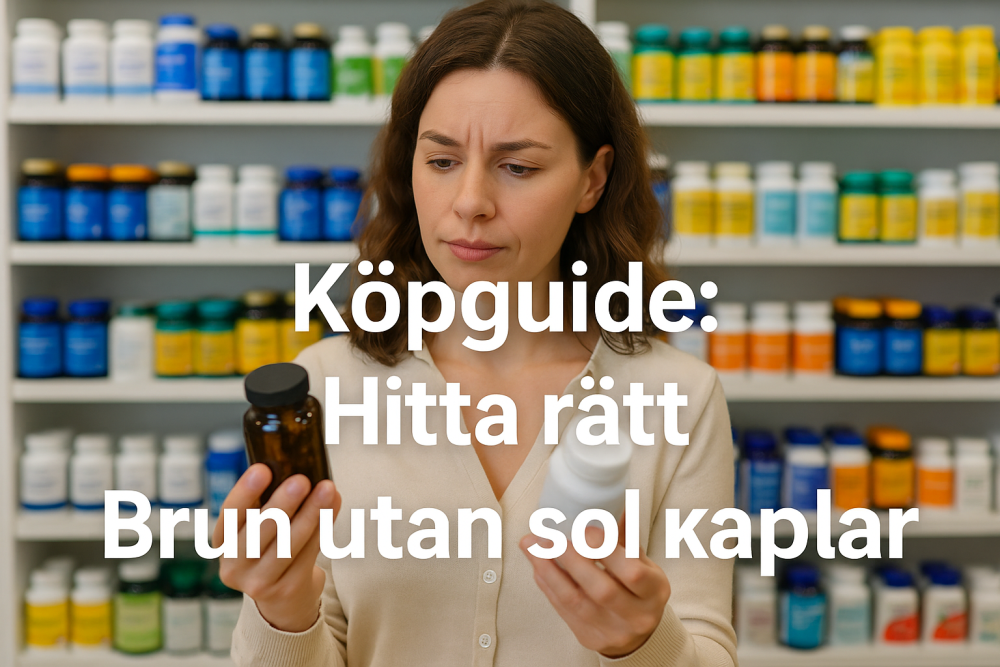 så hittar du bästa brun utan sol kapslar