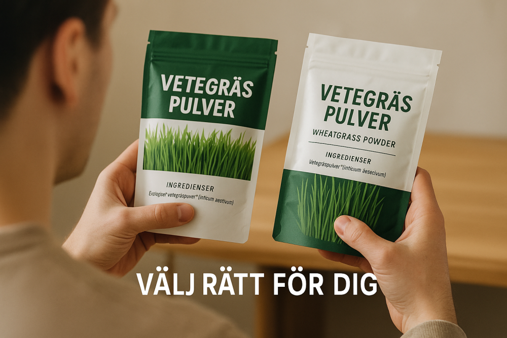 så hittar du bästa vetegräspulver