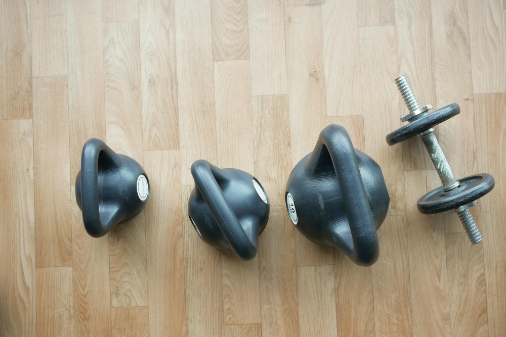 kettlebells och hantlar