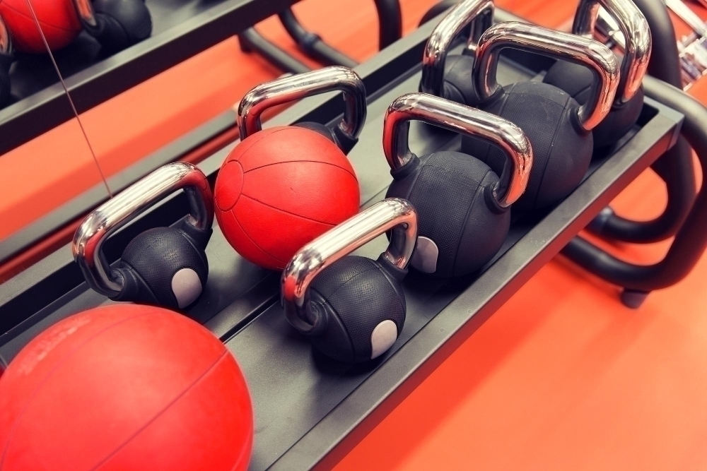 olika kettlebells