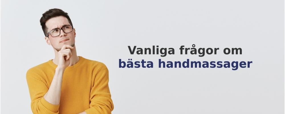 vanliga frågor om Handmassager