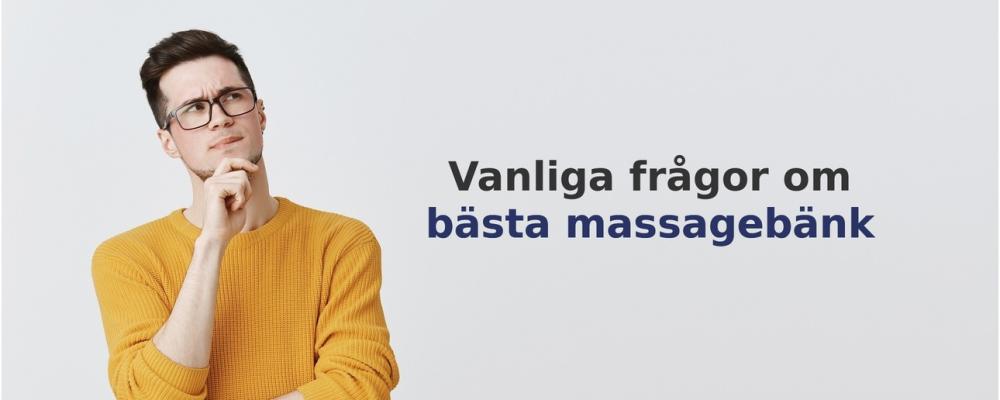 vanliga frågor om Massagebänk