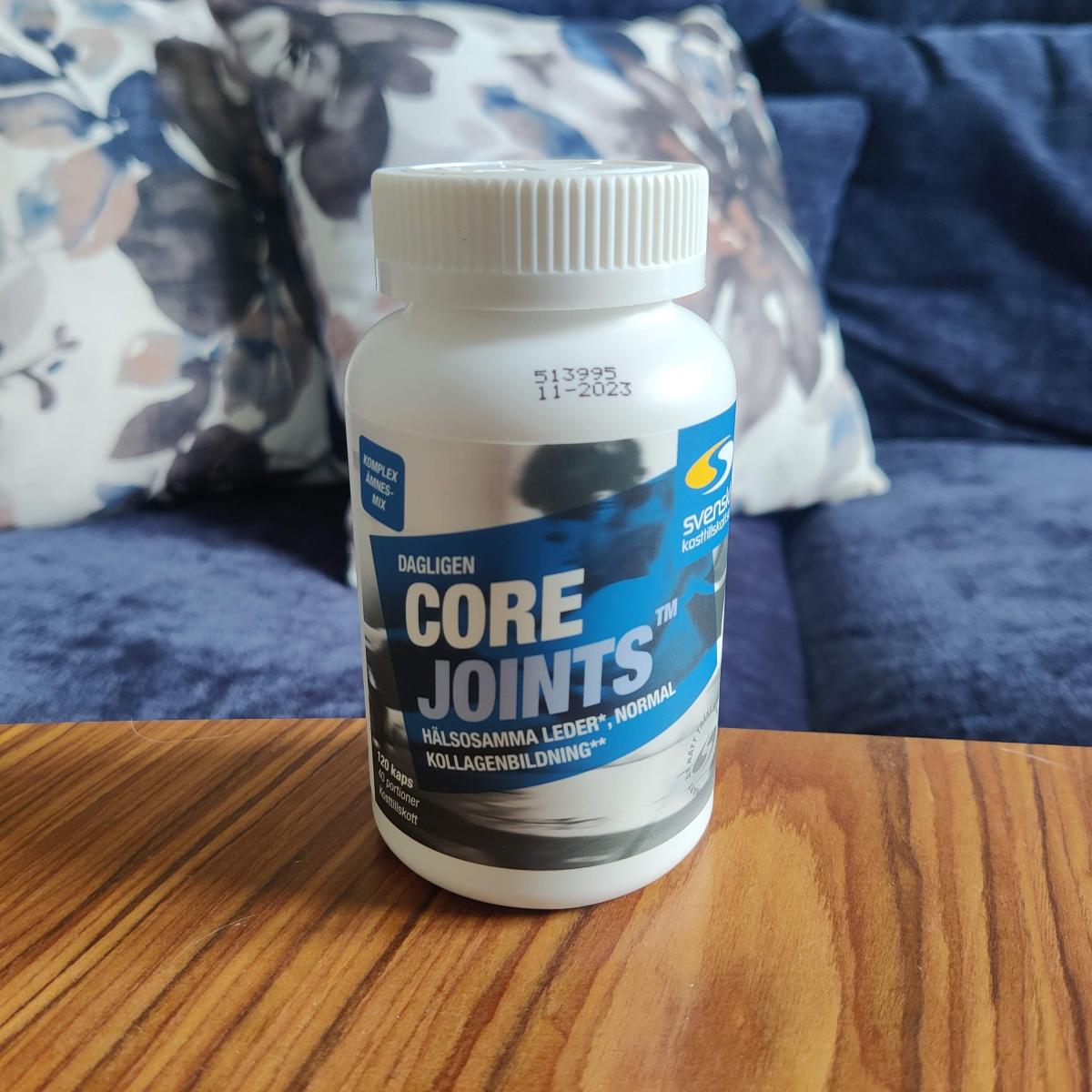 Core Joints på soffbordet hemma fotograferat av oss under testet