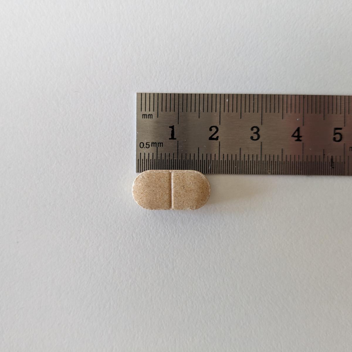 Baksida av Elexir Rosenrot med ingredienslista och dosering, vår egen bild