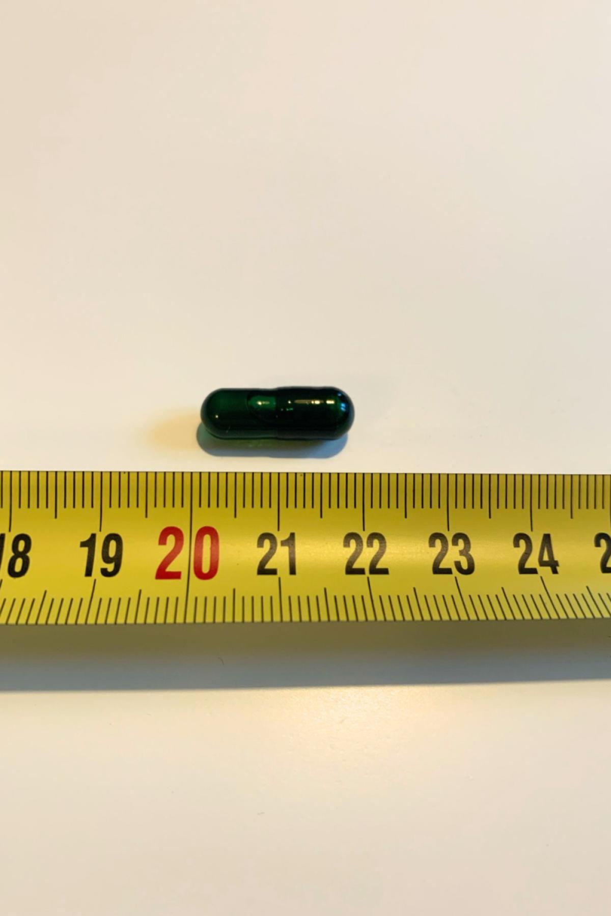 Kapsel jämte måttband cirka 20 mm Great Earth E‑vitamin