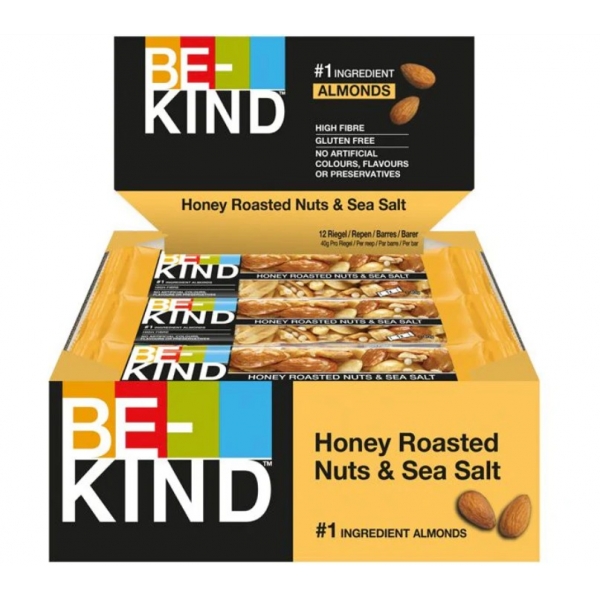 Be-kind 12 x Core Bar 40 g Honungsrostade Nötter &