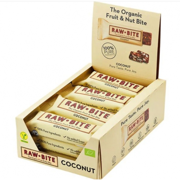 Rawbite 12 x Frukt & Nötbar 50 g