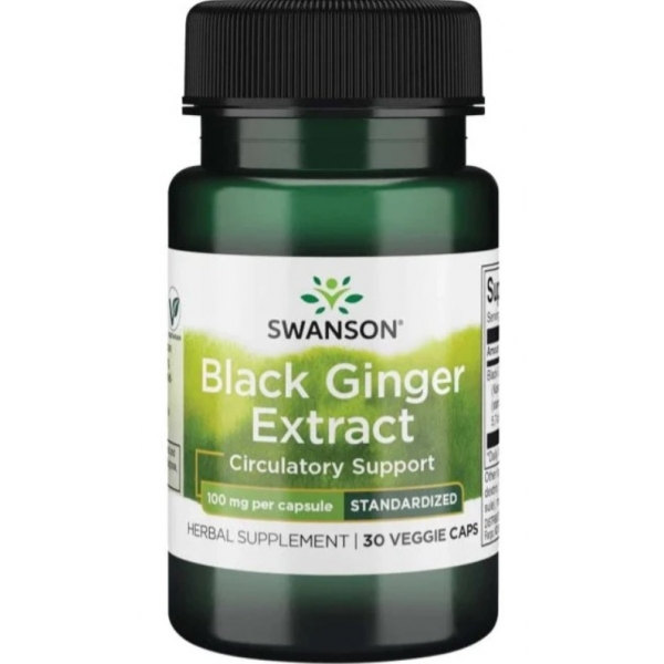 Swanson Svart Ingefära Extrakt, 100 mg