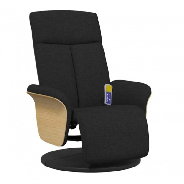 vidaXL Massagefåtölj med fotstöd
