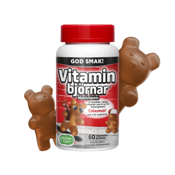 Active Care Vitaminbjörnar Cola