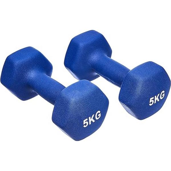 Amazon Basics Neoprenhantlar 2 x 5 kg