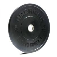 American Barbell Black Sport Bumper Plate 