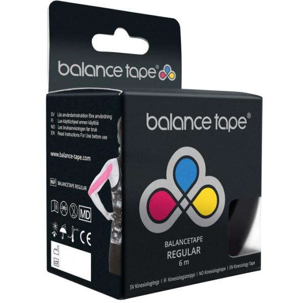 BalanceTape Kinesiologitejp Svart 5 cm x 6 m