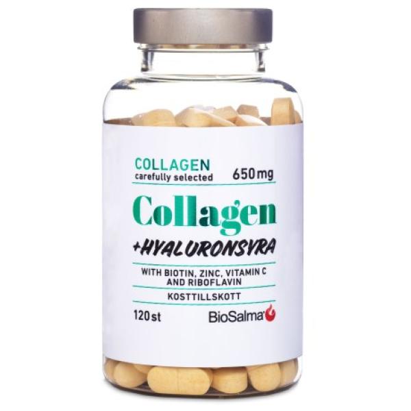 BioSalma Collagen + Hyaluronsyra 120 tabletter