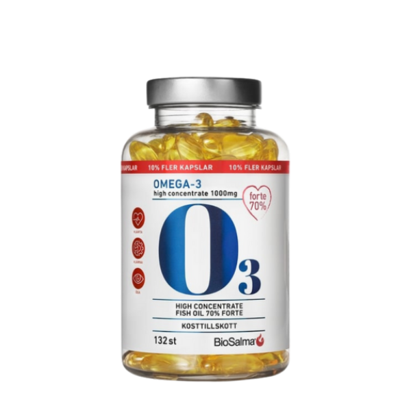 BioSalma Omega-3 Forte 70% 1000 mg 132 kapslar