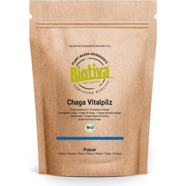 Biotiva Ekologiskt Chagapulver 125 g