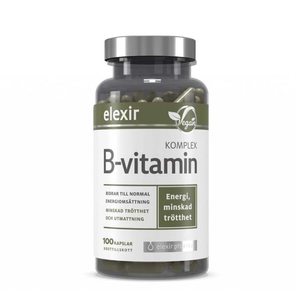 Elexir Pharma B-Vitamin Komplex 100 kapslar