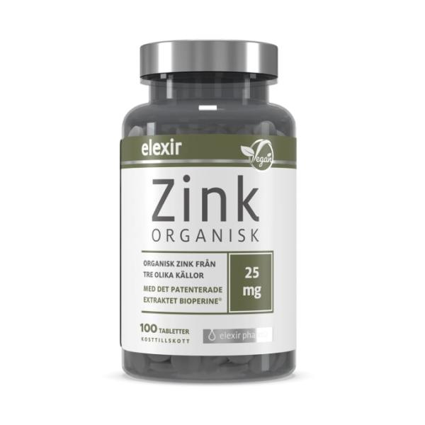 Elexir Pharma Zink 25 mg 100 tabletter