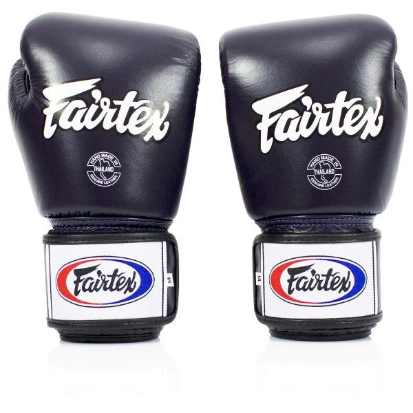 Fairtex boxningshandskar i äkta läder BGV1 andningsbara blå
