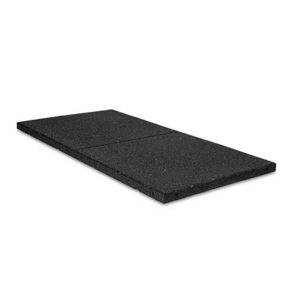 Gymgolv / Lyftgolv Premium 30mm - 100x50cm Gummi Svart