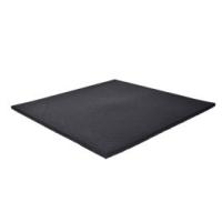 Gymgolv Stötdämpande 1x1m, 20mm - Gummi Svart (Ny modell)
