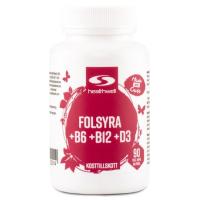 Healthwell Folsyra+B6+B12+D3