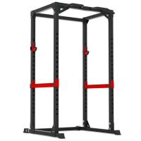 Master Fitness Power Rack XT12 Stål Svart / Röd