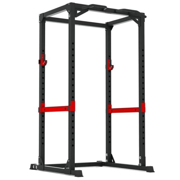 Master Fitness Power Rack XT12 Stål Svart / Röd