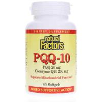 Natural Factors PQQ-10 med CoQ10, 60 mjukkapslar