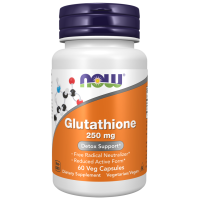 NOW Glutation 250 mg, 60 vegetabiliska kapslar