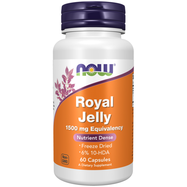 NOW Royal Jelly 1500 mg, 60 kapslar