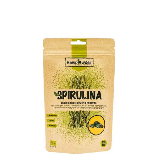 Rawpowder Ekologiska Spirulinatabletter 300 st
