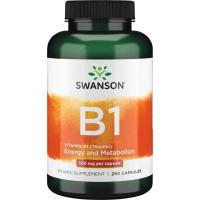 Swanson Vitamin B1 Thiamin 100 mg, 250 kapslar