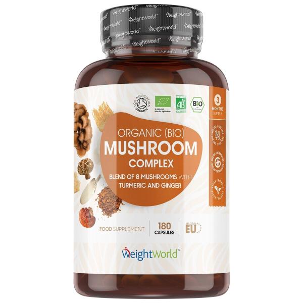 WeightWorld Ekologiska Svamp Kapslar 180 st