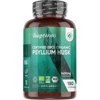 WeightWorld Ekologiskt Psyllium Husk 1400 mg, 180 kapslar