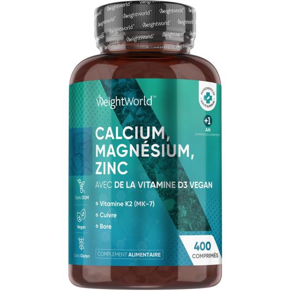 WeightWorld Kalcium tabletter med magnesium, zink och vitamin D3