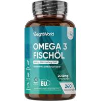 WeightWorld Omega 3 Fiskolja 2000 mg, 240 kapslar