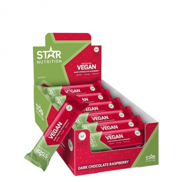 12 x Star Nutrition Vegan Protein bar